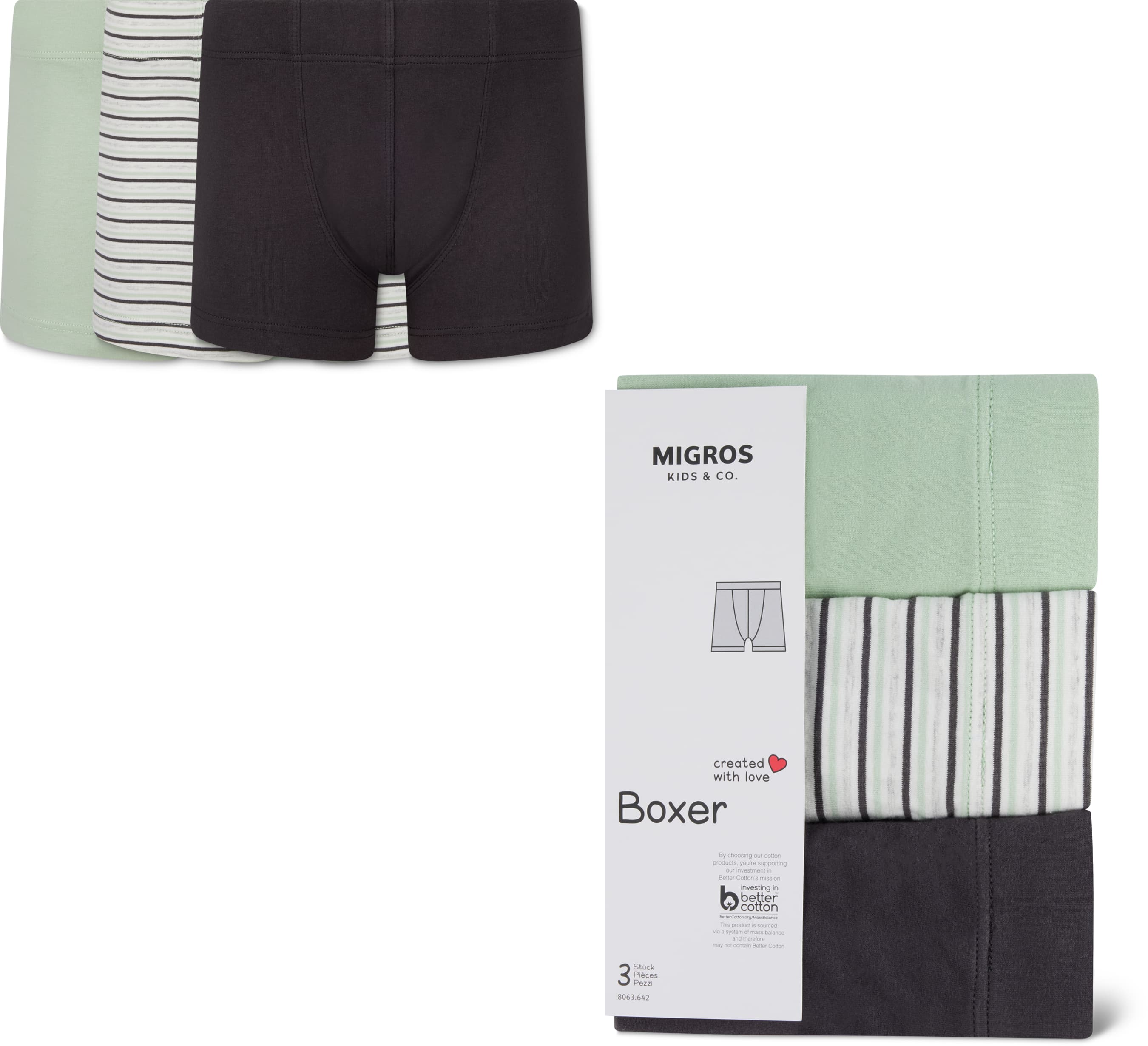 Kinder Boxer 3er Pack